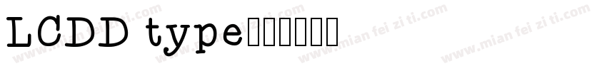 LCDD type字体转换